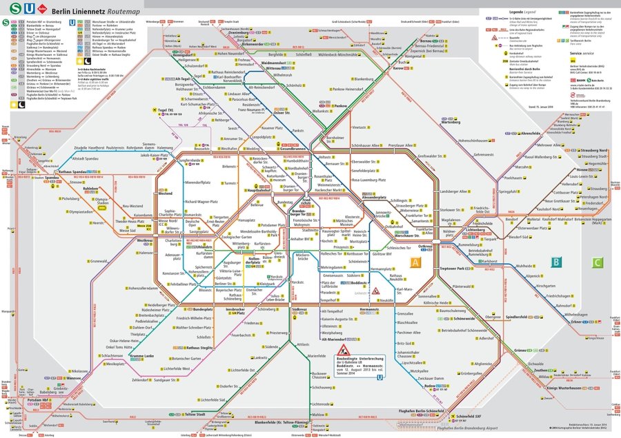 mappa metro berlino